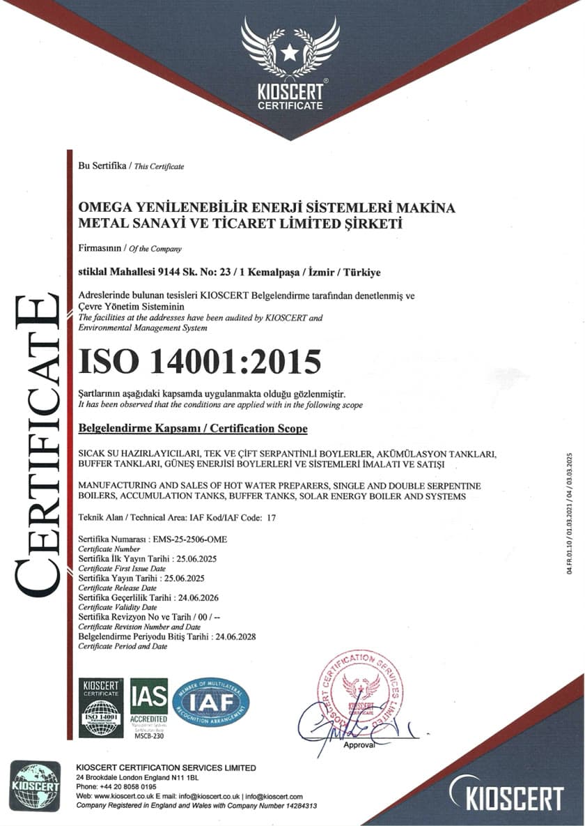ISO 14001:2015 — Çevre Yönetim Sistemi